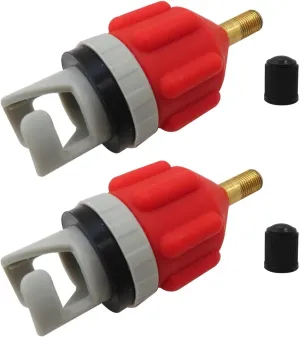 2Pcs Inflatable Boat SUP Pump Adapter, Premium Conventional Air Adapter, Sturdy SUP Air Adapter, Inflation and Strong Sealing SUP Pump Adapter, for Inflatable Boat, Orange