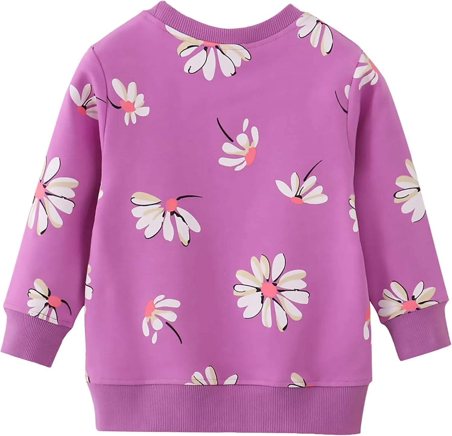 AMIYAN Toddler Boys Sweatshirts Cotton Long Sleeve Pullover Girls Crewneck Hoodies Tops Cartoon Sport Shirts for Kids 2-6Y