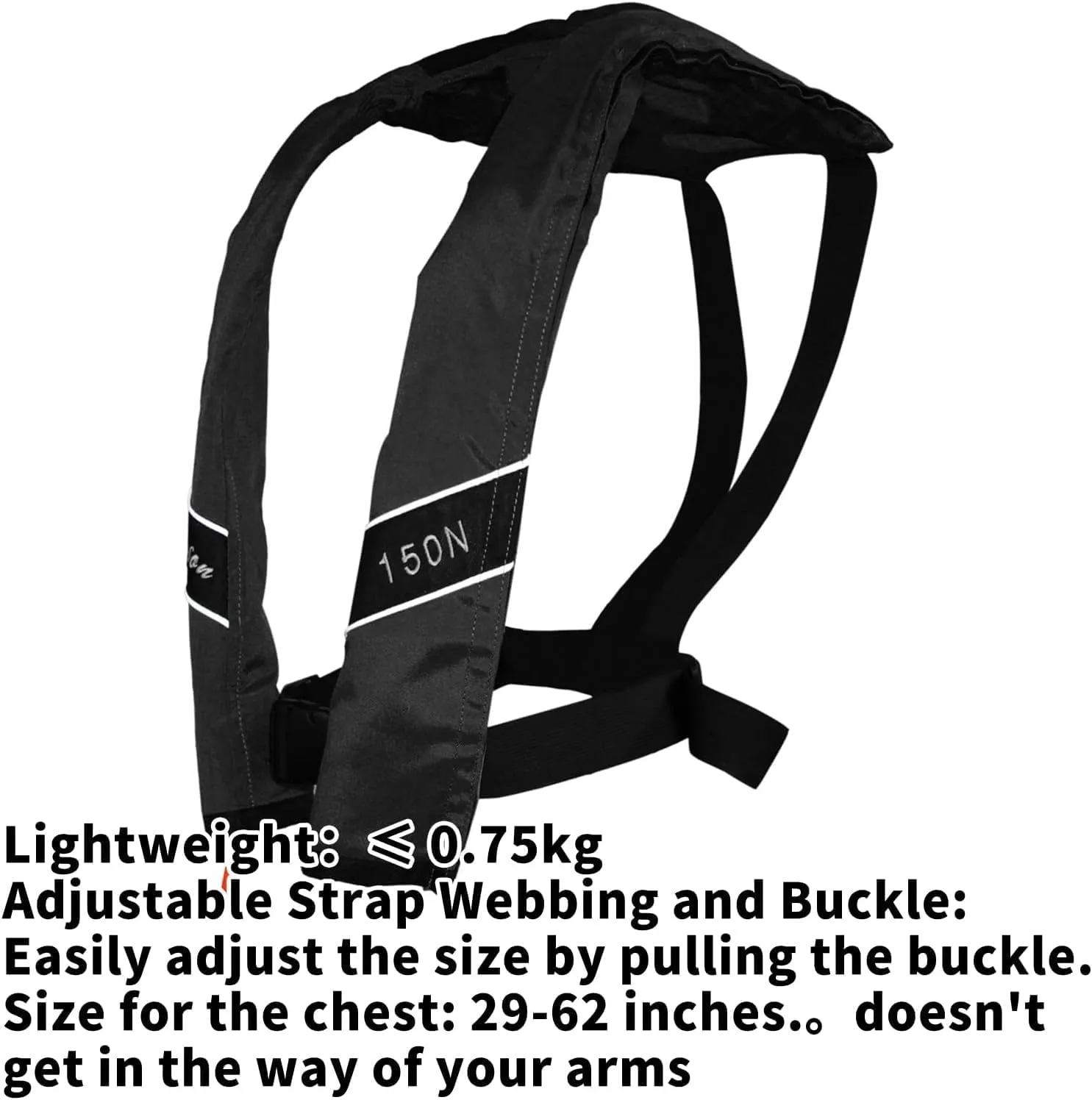 Automatic Inflatable Life Jacket|Life Vest for Adults|PFD Low Profile|Supports up to 330 lbs