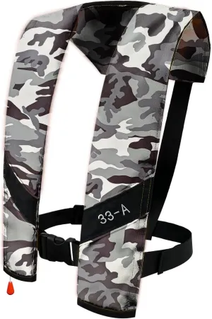 Automatic Inflatable Life Jacket|Life Vest for Adults|PFD Low Profile|Supports up to 330 lbs