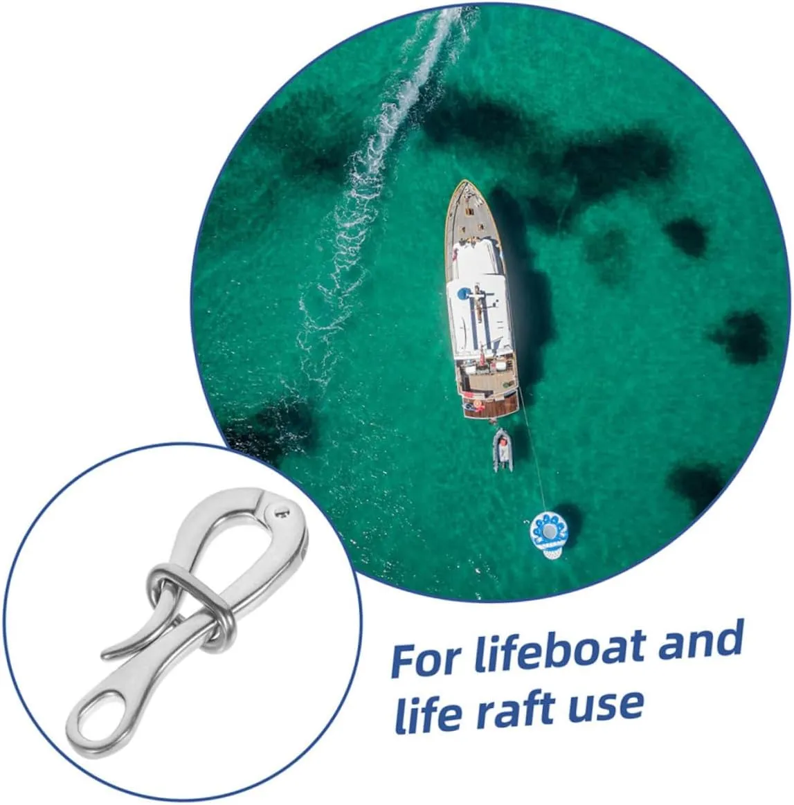 BESPORTBLE Quick Release Hook Sturdy Boat Hook Quick Release Boat Hook Outdoor Sailing Hook Convenient Boat Hook
