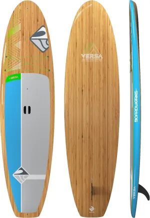 Boardworks Versa | Recreational Stand Up Paddleboard | Bombshell Epoxy Hardboard | 10' 6", Bamboo/Blue (4440529519)