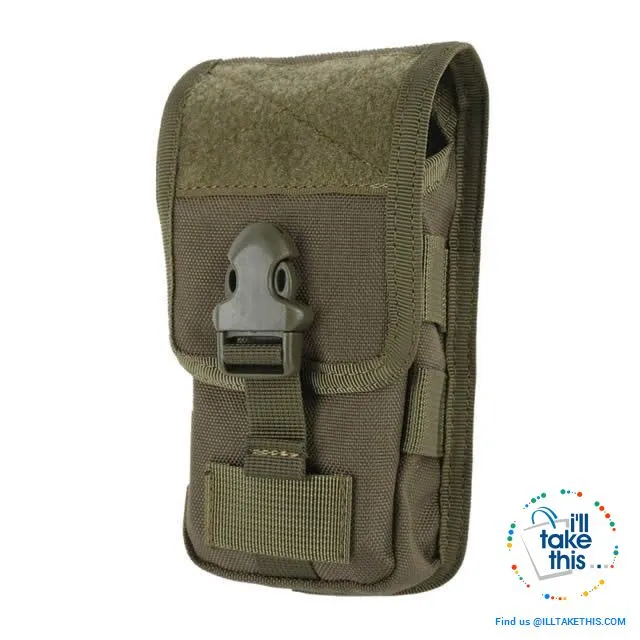 Camouflage Belt Phone Bag,  Side pouch suit 5.7' phones, 5 Color Options