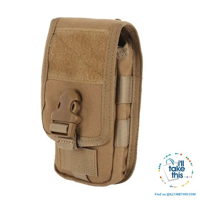 Camouflage Belt Phone Bag,  Side pouch suit 5.7' phones, 5 Color Options