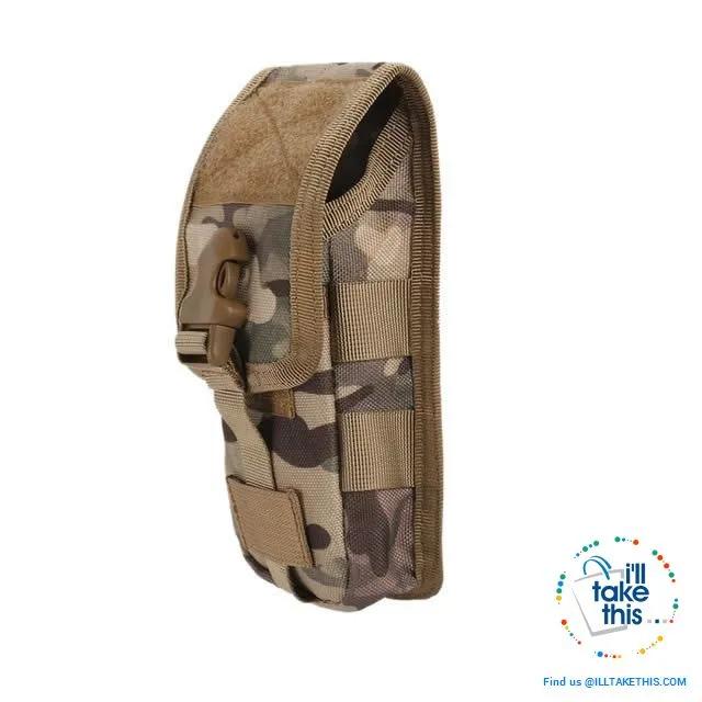 Camouflage Belt Phone Bag,  Side pouch suit 5.7' phones, 5 Color Options