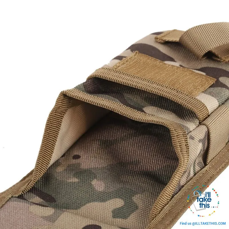 Camouflage Belt Phone Bag,  Side pouch suit 5.7' phones, 5 Color Options