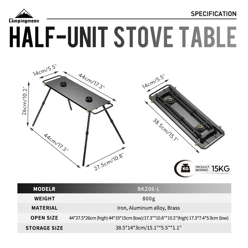 CampingMoon Double Gas Stove