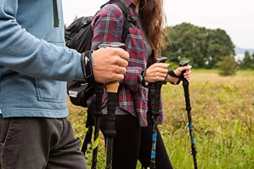 Cascade Mountain Tech Carbon Fiber Collapsible Quick Lock Trekking Poles