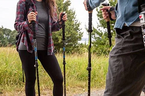 Cascade Mountain Tech Carbon Fiber Collapsible Quick Lock Trekking Poles