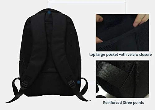Crazytravel Stylish School Laptop Shoulder Backpack Books Bags Case For Teens Girls Men Hiking