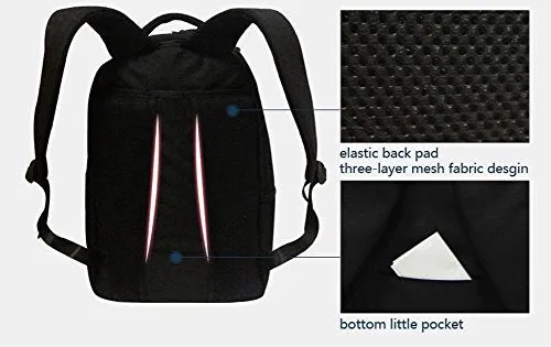 Crazytravel Stylish School Laptop Shoulder Backpack Books Bags Case For Teens Girls Men Hiking