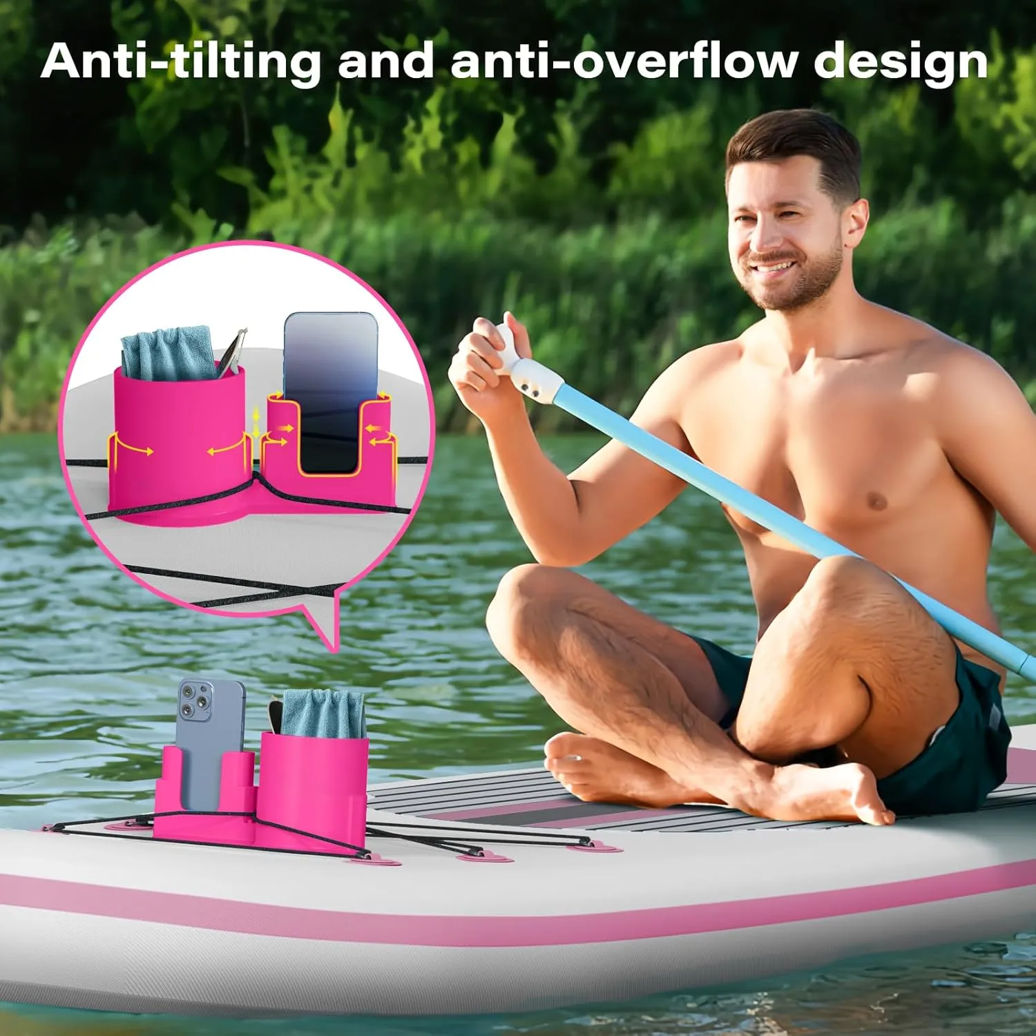Cup Paddle Board,Stand Up Paddle Board Accessories SUP Kayak Holder for Drink