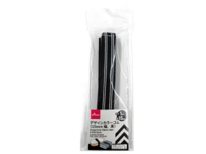 Design Color Rubber 15mm Black