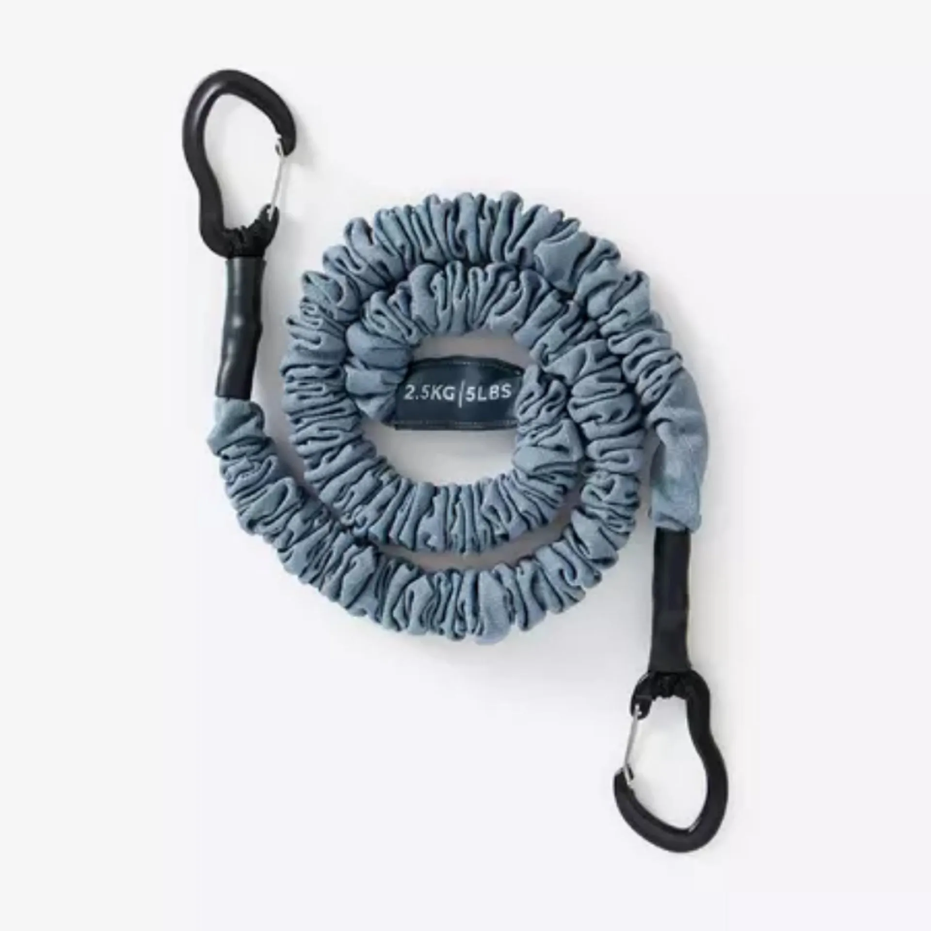 Fitness 2.5 Kg / 5 Lb Elastic Resistance Band With Handles - Grey