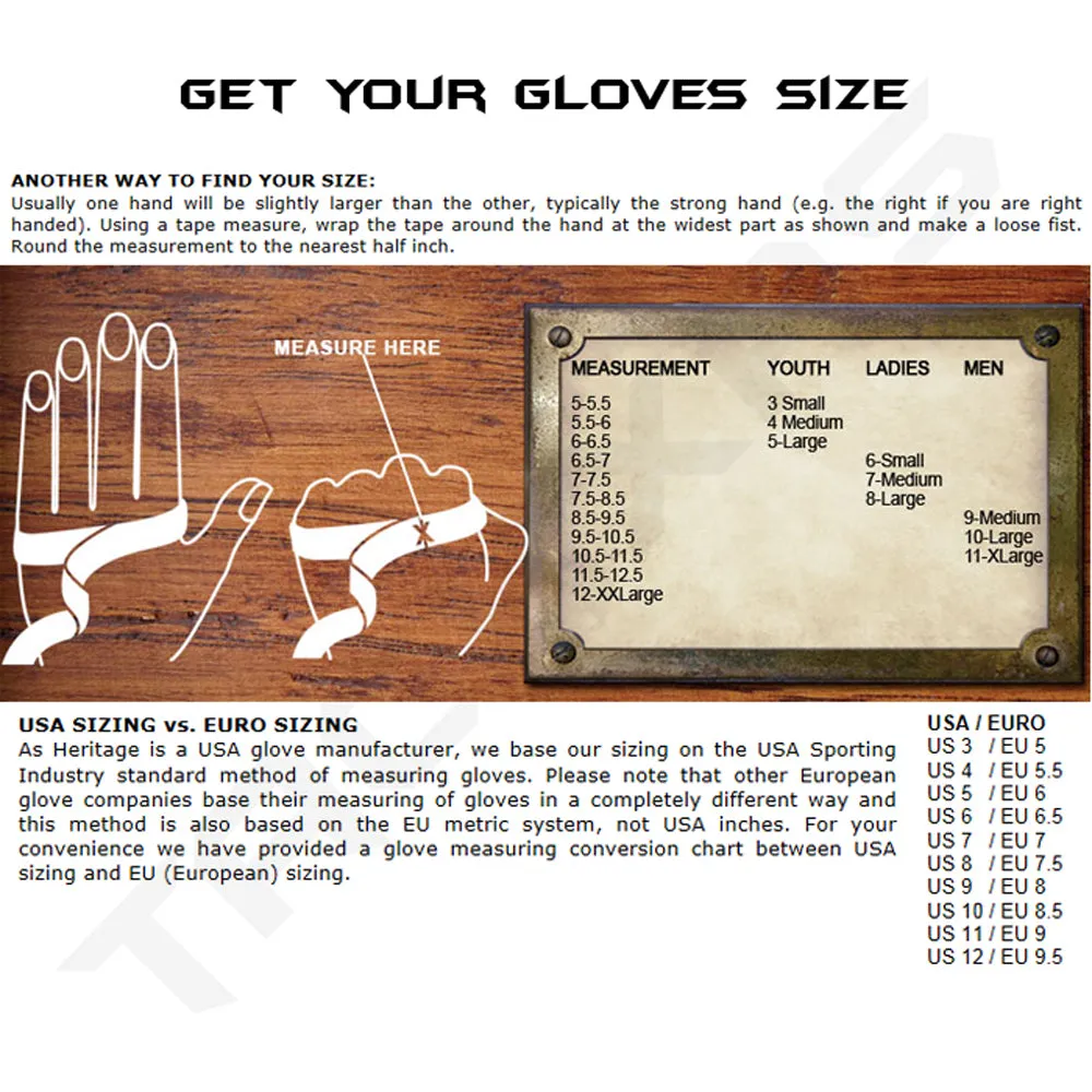 Heritage Cold Weather Riding Leather Gloves Horse Equestrian