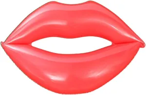 Inflatable Glitters Lips Pool Float Raft Swimming Ring Floating ircle r, As pictures shown.(approx)