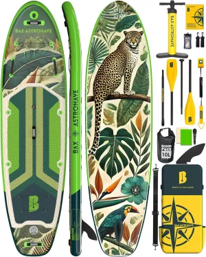 Inflatable Stand Up Paddle Board - 11ft Extra Wide Stable Design Paddleboard with Sup Accessories Backpack, Pump, Ankle Leash, Adults&Youth