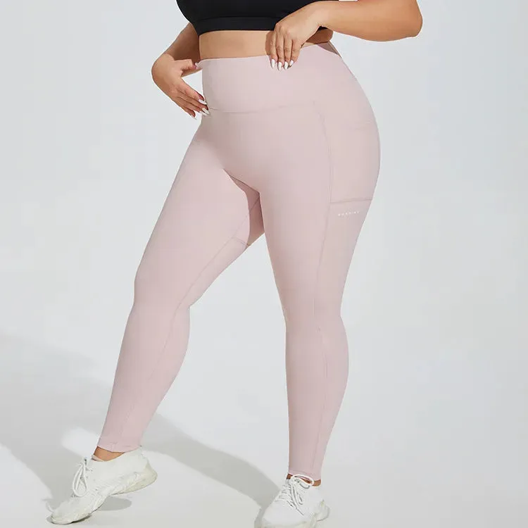 Leggings - Oversized High-Waist Gym – Yoga & Workout Pants with Side Pockets