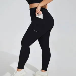 Leggings - Oversized High-Waist Gym – Yoga & Workout Pants with Side Pockets