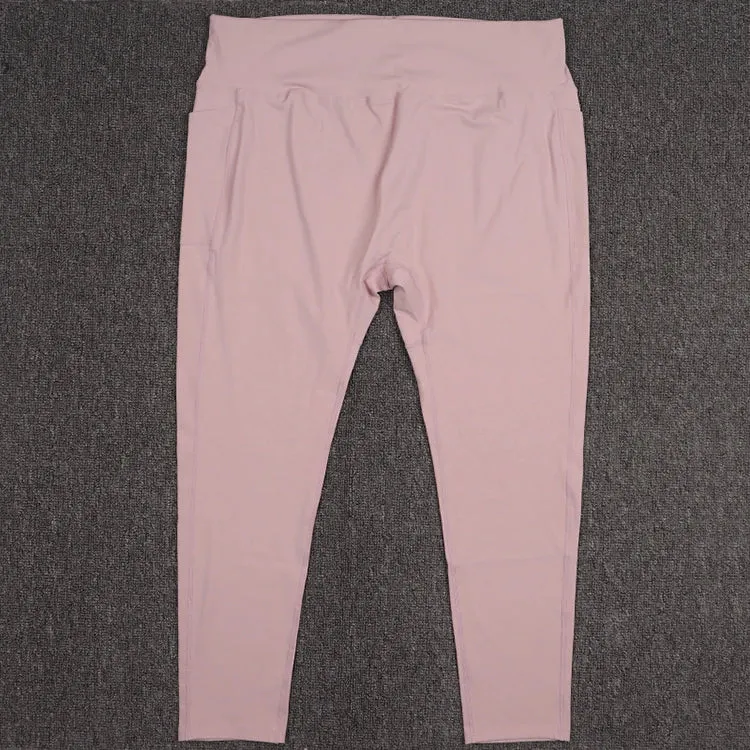 Leggings - Oversized High-Waist Gym – Yoga & Workout Pants with Side Pockets