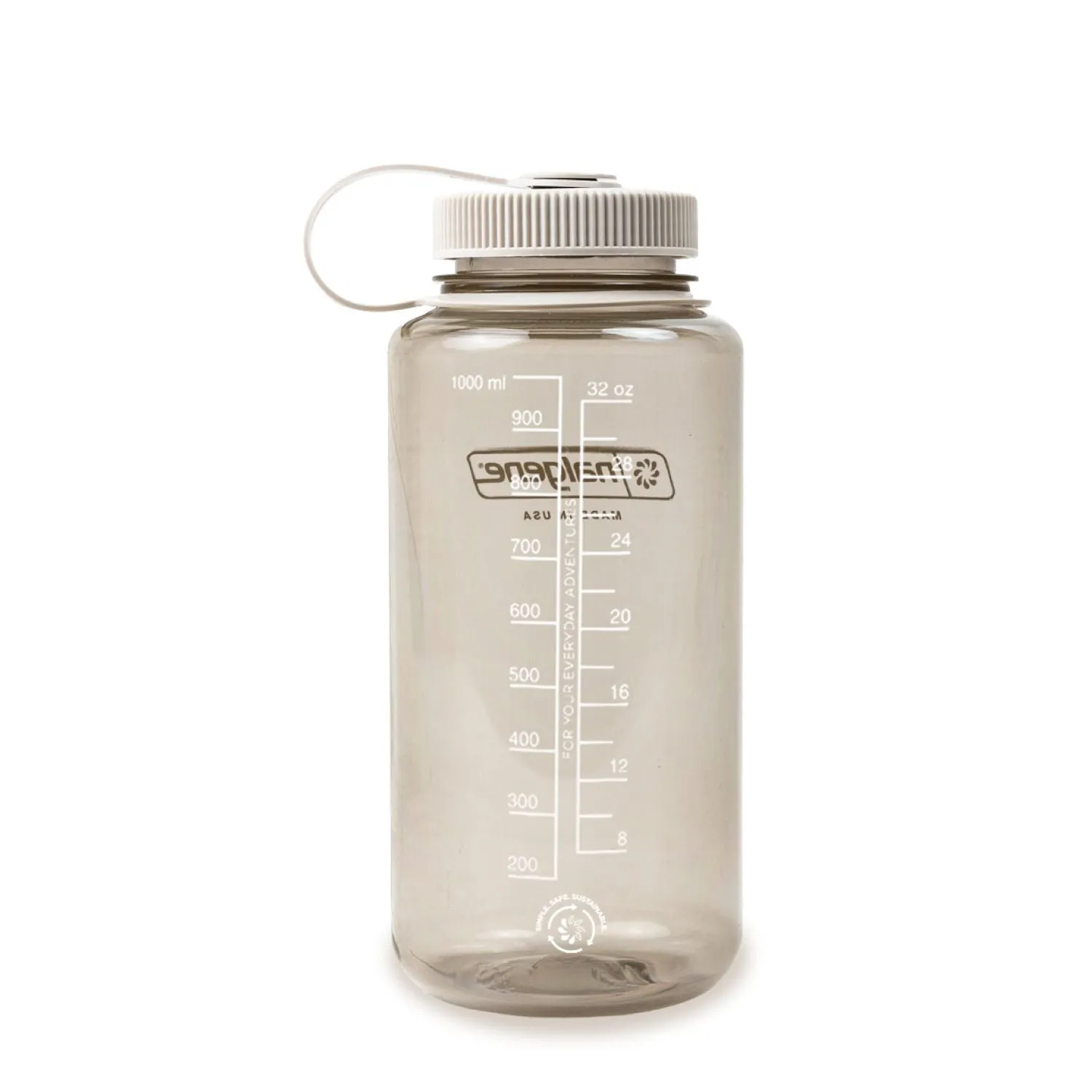 Nalgene 32oz Wide Mouth Sustain Water Bottle (Monochrome)