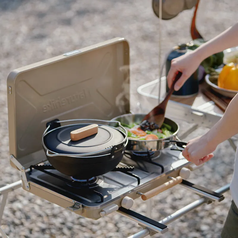 Naturehike Leyan 2 double head gas stove Khaki