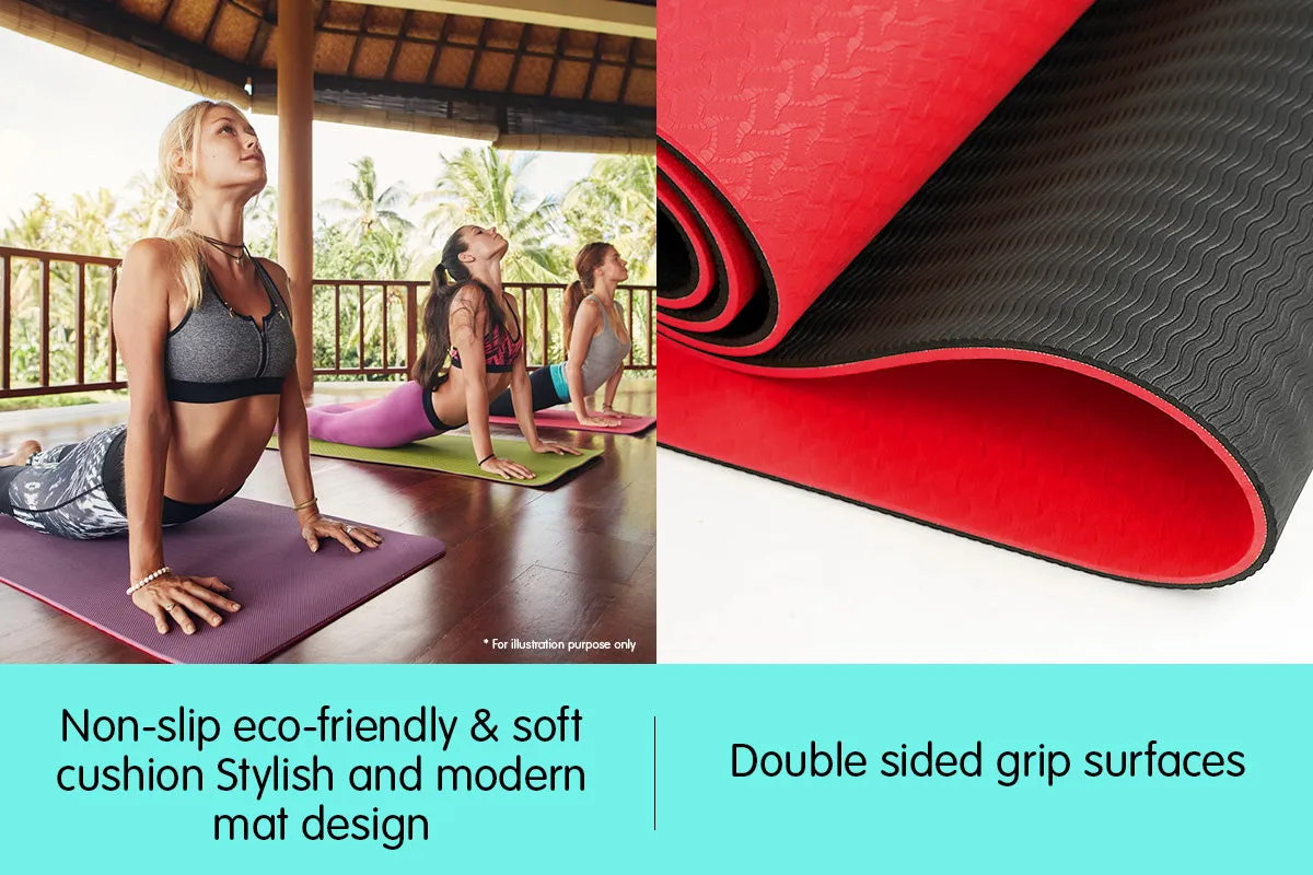 NNEDPE Powertrain Eco Friendly TPE Yoga Exercise Mat - Orange