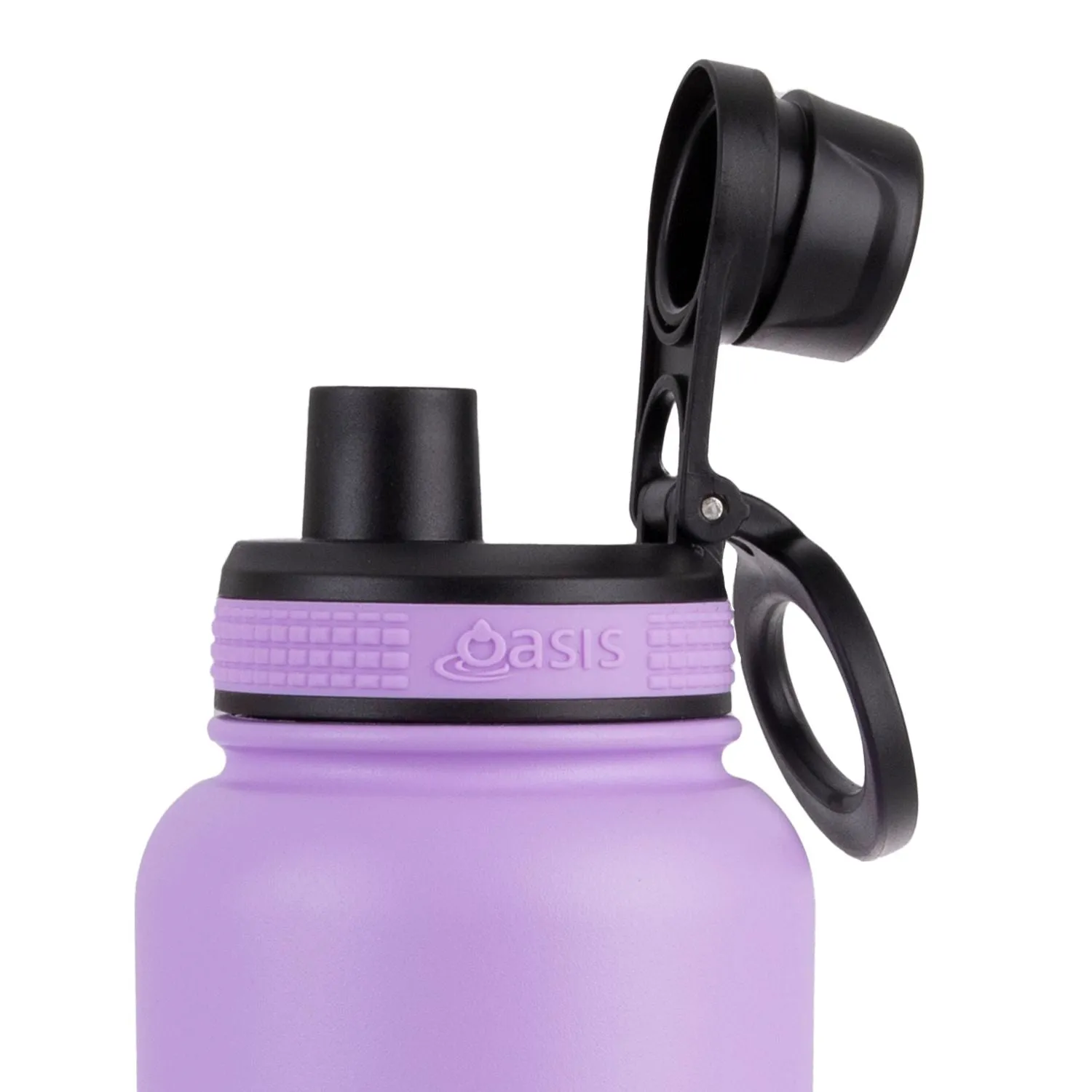 Oasis Stainless Steel Insulated Sports Water Bottle with Screw Cap 1.1L