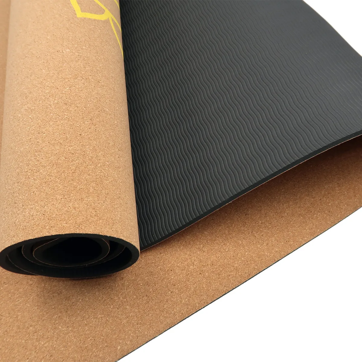 Powertrain Cork Yoga Mat with Carry Straps - Chakras