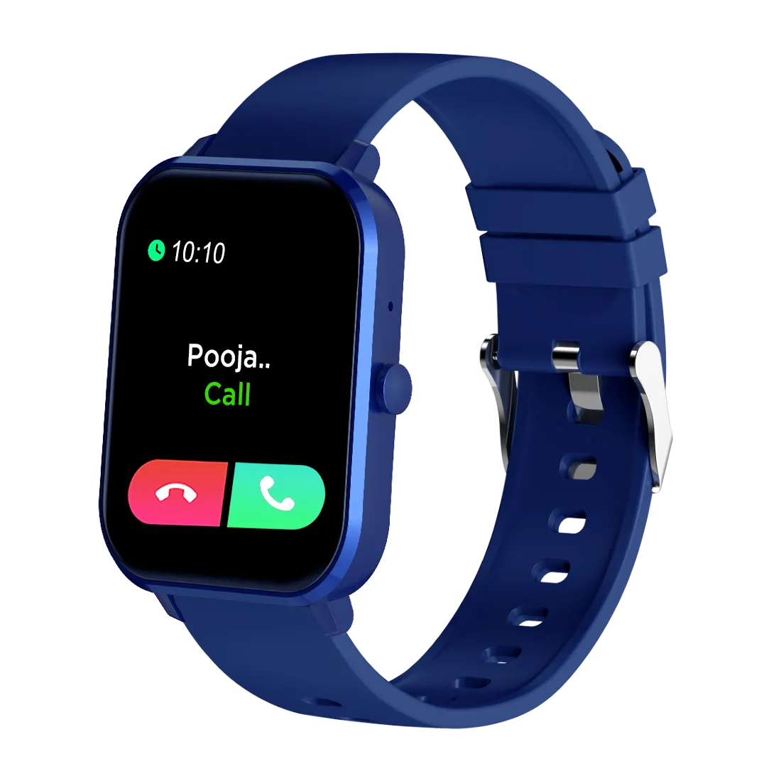 pTron Force X11 Bluetooth Calling Smartwatch with 4.3 cm Full Touch Color Display, Real 24/7 Heart Rate Tracking, Multiple Watch Faces, 7Days Runtime, Health/Fitness Trackers & IP68 Waterproof (Blue)