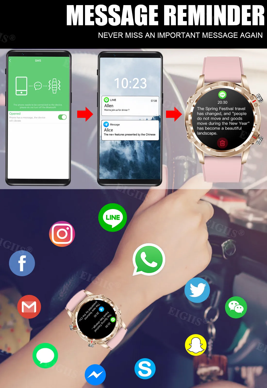 Smartwatch for Men Women 1.32” HD Display Fitness Trackers Watch with Bluetooth Calling Heart Rate Detection Sleep Monitor 70  Sports Modes Step Counter Watch for iOS Android