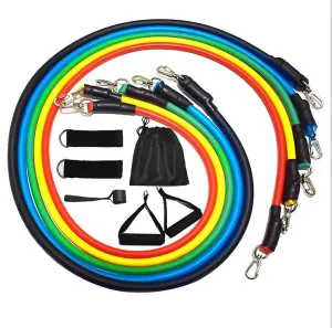 Sponge button 11PCS Set Resistance Bands Exercise Cross fit Fitness Training Tubes AZ1624