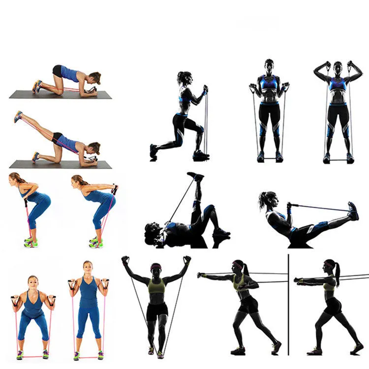 Stamina Sports Premium Resistance Tube | Resistance Elastic Band Complete Set