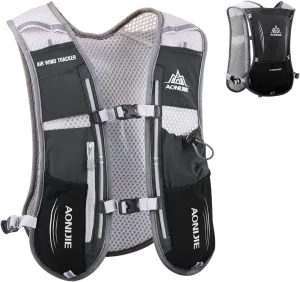 TRIWONDER Running Hydration Vest Water Pack Backpack for Women Men 5L Runner Trail Race Marathon Cycling Jogging Hiking (Black - Only Vest)
