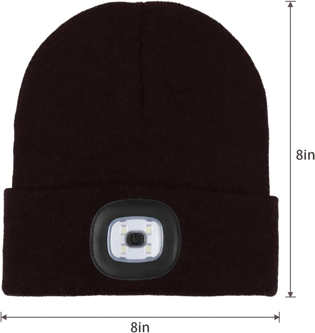 Unisex Beanie with The LED Light, for Men Women Dad Father USB Rechargeable Headlamp Caps