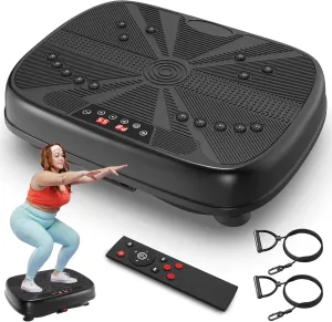 Vibration Plate Fitness Platform Exercise Machine - Vibrating Shaking Full Body Shaker Workout Fitness Platform Vibration Plate for Home Gym