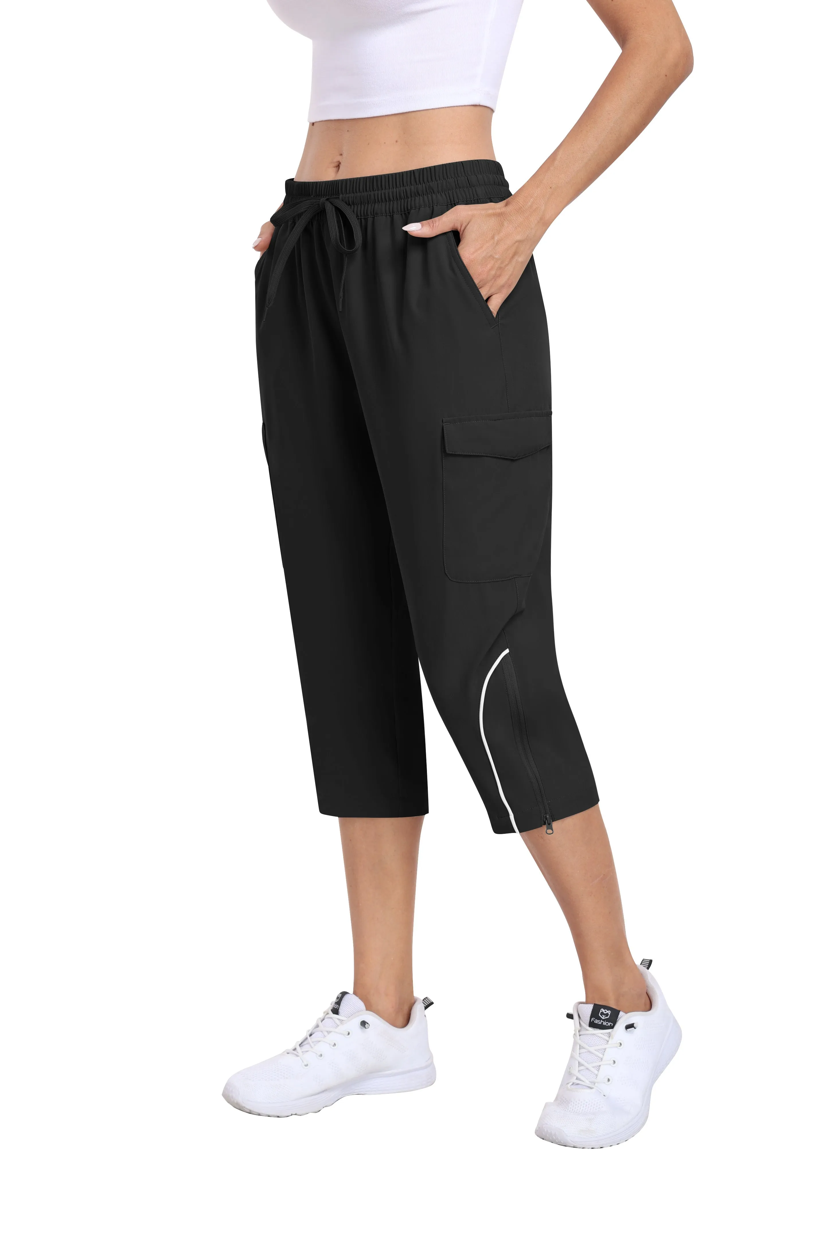 Women hiking summer outdoor cropped pants