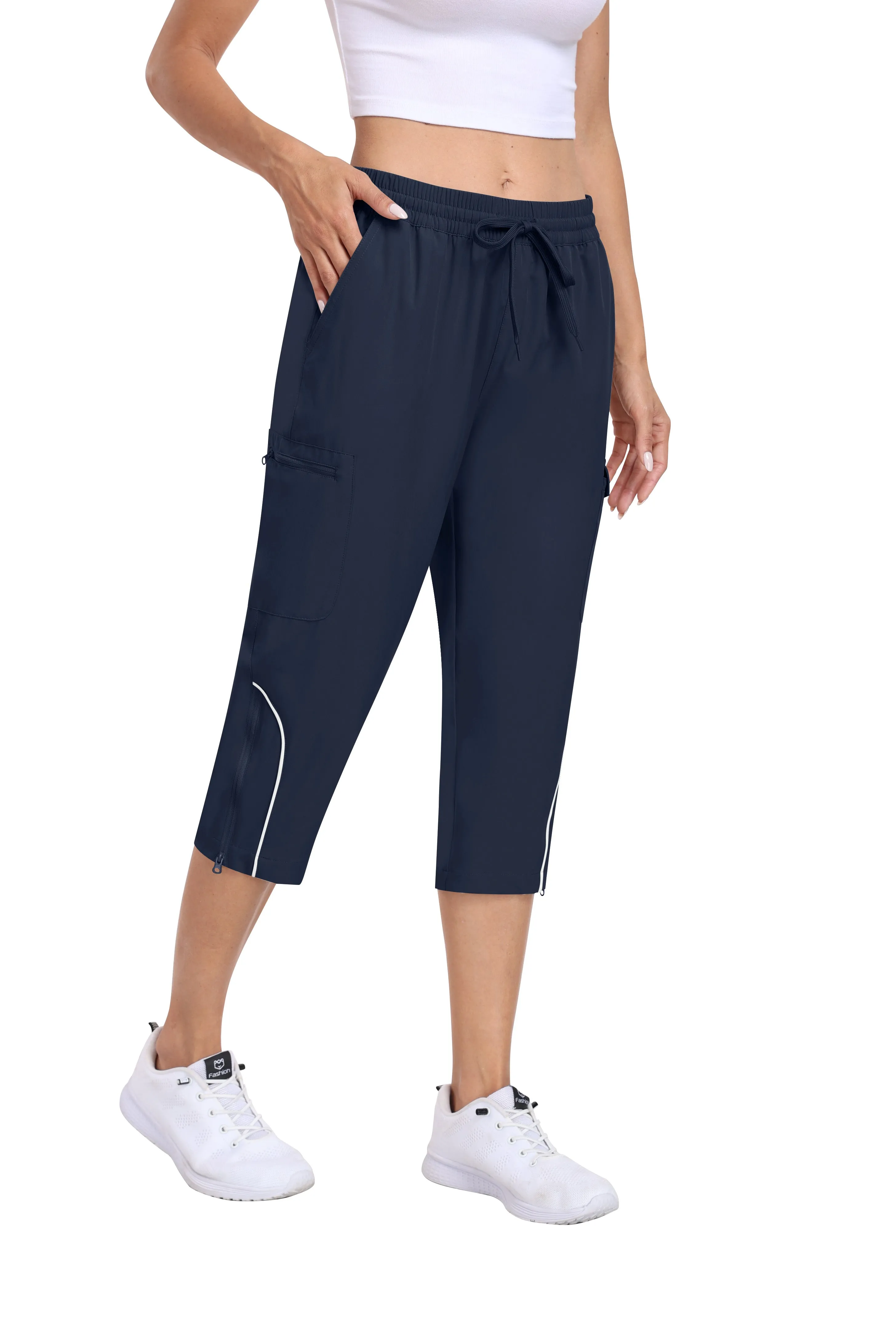Women hiking summer outdoor cropped pants