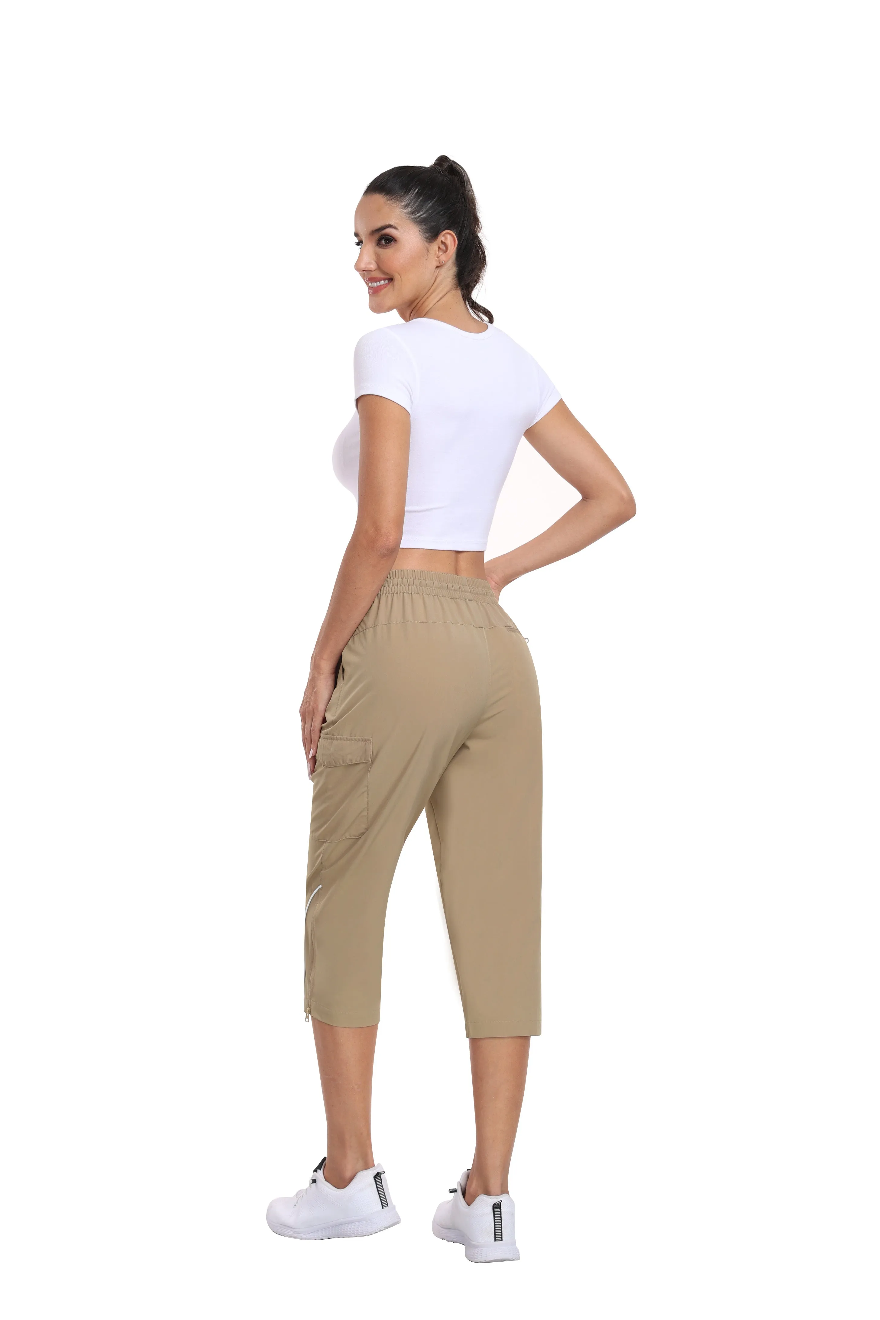 Women hiking summer outdoor cropped pants