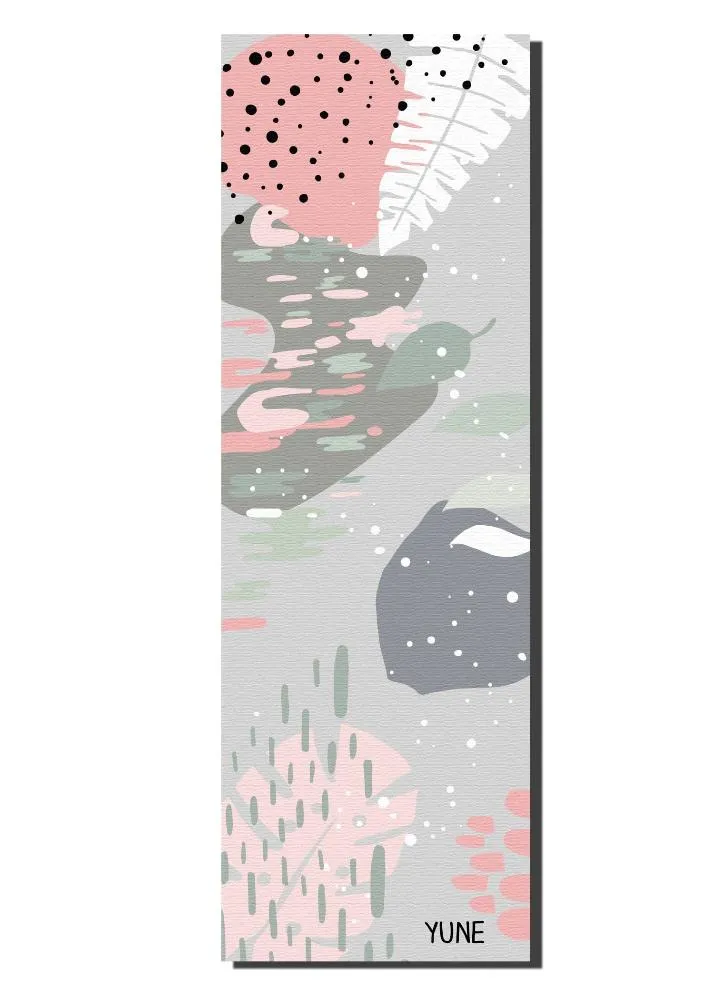 Yoga Mat | 6mm Thick | Pink | Non-Slip | Eco Friendly | Yune Yoga | Pebble