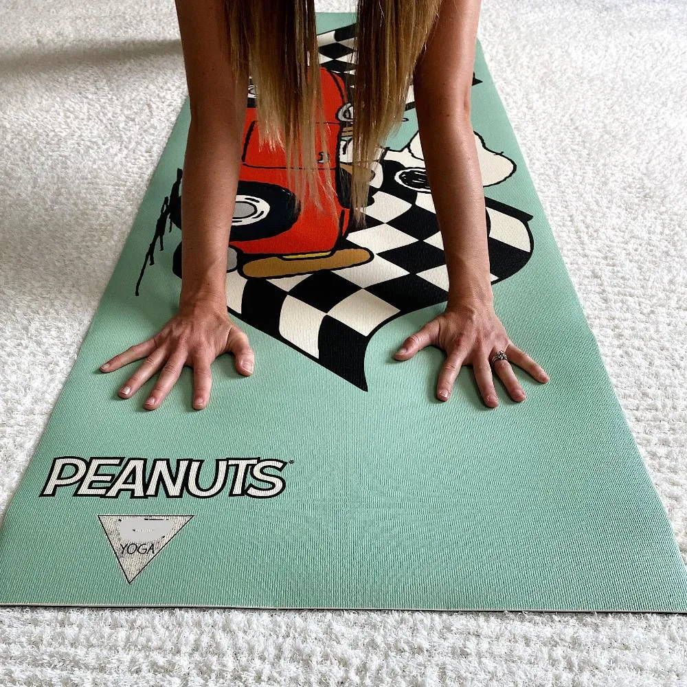 Yoga Mat | 6mm Thick | Snoopy | Non-Slip | Eco Friendly | Yune Yoga | Snoopy Race Car