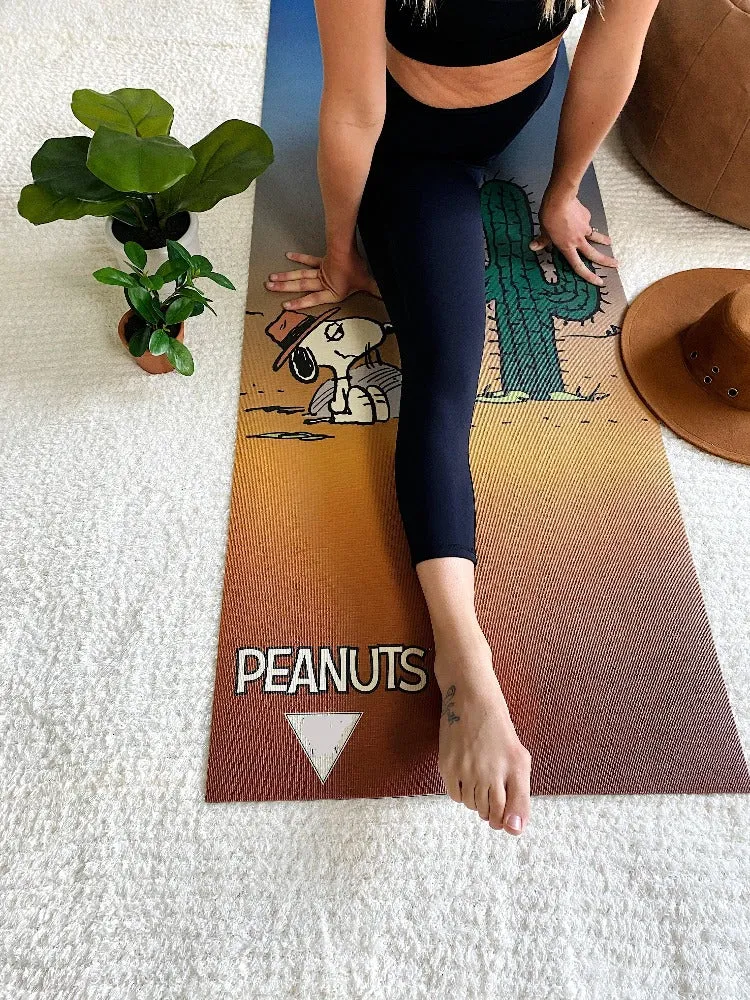 Yoga Mat | 6mm Thick | Snoopy | Non-Slip | Eco Friendly | Yune Yoga | Snoopy Spike Desert