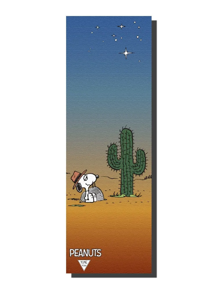 Yoga Mat | 6mm Thick | Snoopy | Non-Slip | Eco Friendly | Yune Yoga | Snoopy Spike Desert