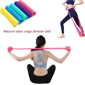 Yoga Stretch Resistance Band GYM Fitness Equipment Training Latex Elastic Exerciser