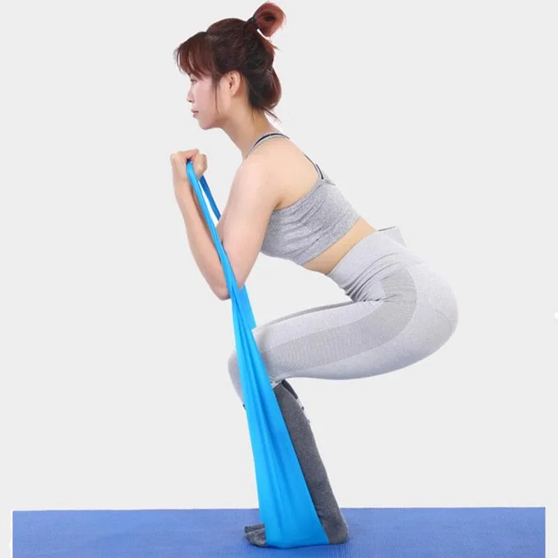 Yoga Stretch Resistance Band GYM Fitness Equipment Training Latex Elastic Exerciser