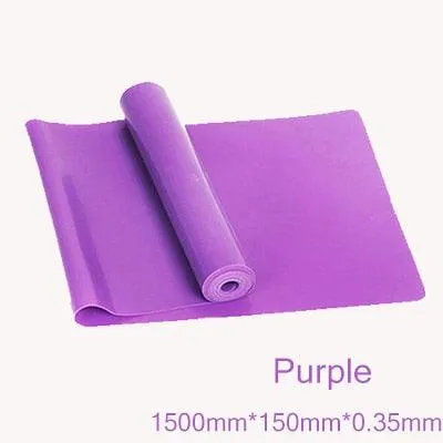 Yoga Stretch Resistance Band GYM Fitness Equipment Training Latex Elastic Exerciser