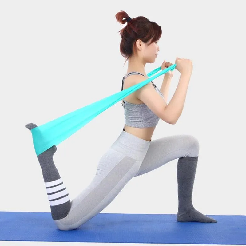 Yoga Stretch Resistance Band GYM Fitness Equipment Training Latex Elastic Exerciser