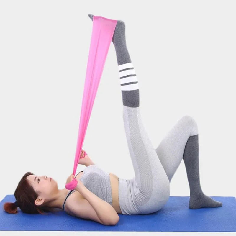 Yoga Stretch Resistance Band GYM Fitness Equipment Training Latex Elastic Exerciser